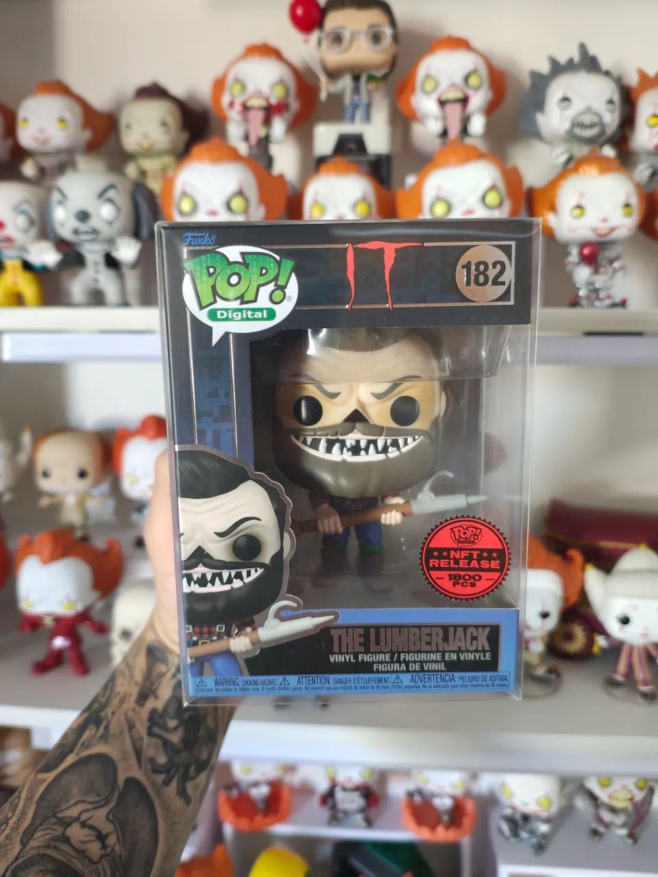 Funko Pop! The Lumberjack 182 Nft Exclusivo 1800 Peças It: A Coisa