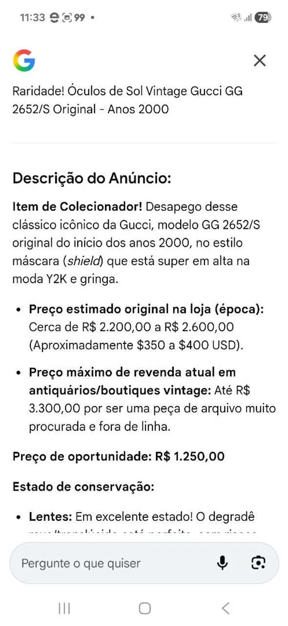 Óculos feminino Gucci  - Foto 5