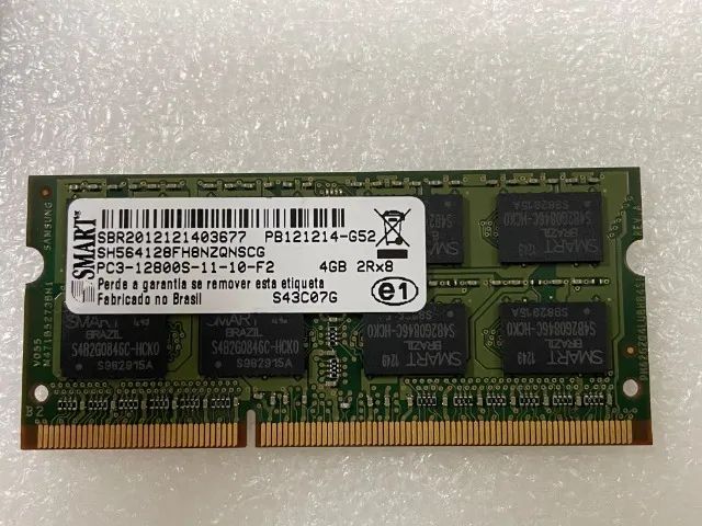 memoria ram ddr3 4g hp smart 1600 MHz notebook