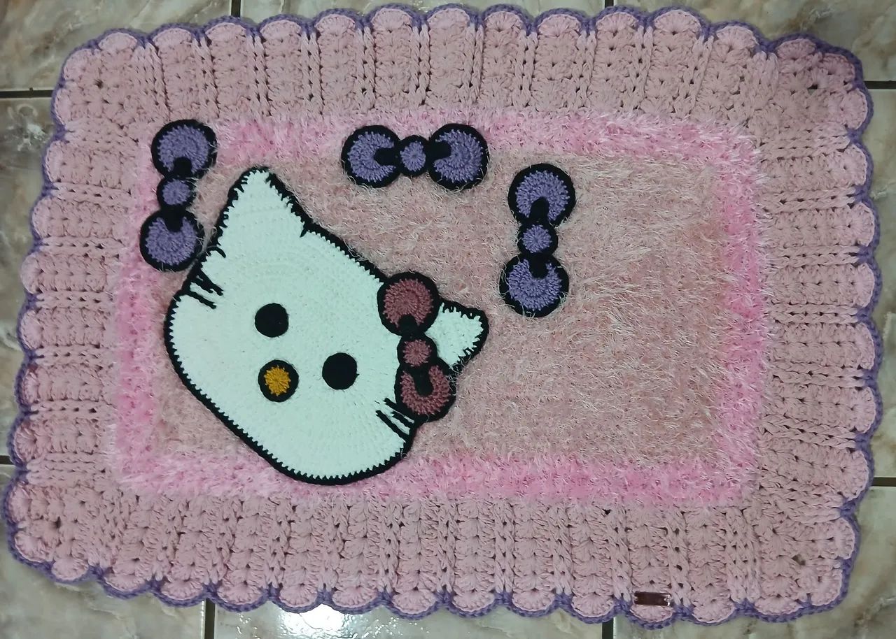 Tapete Infantil de Crochê Personalizado - Foto 3