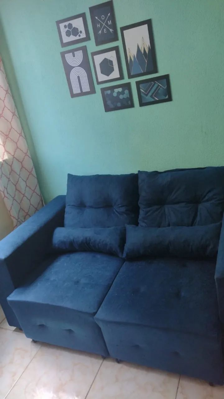 PROMOÇÃO SOFÁ RETRÁTIL 2 LUGARES DIRETO DA FABRICA  - Foto 2