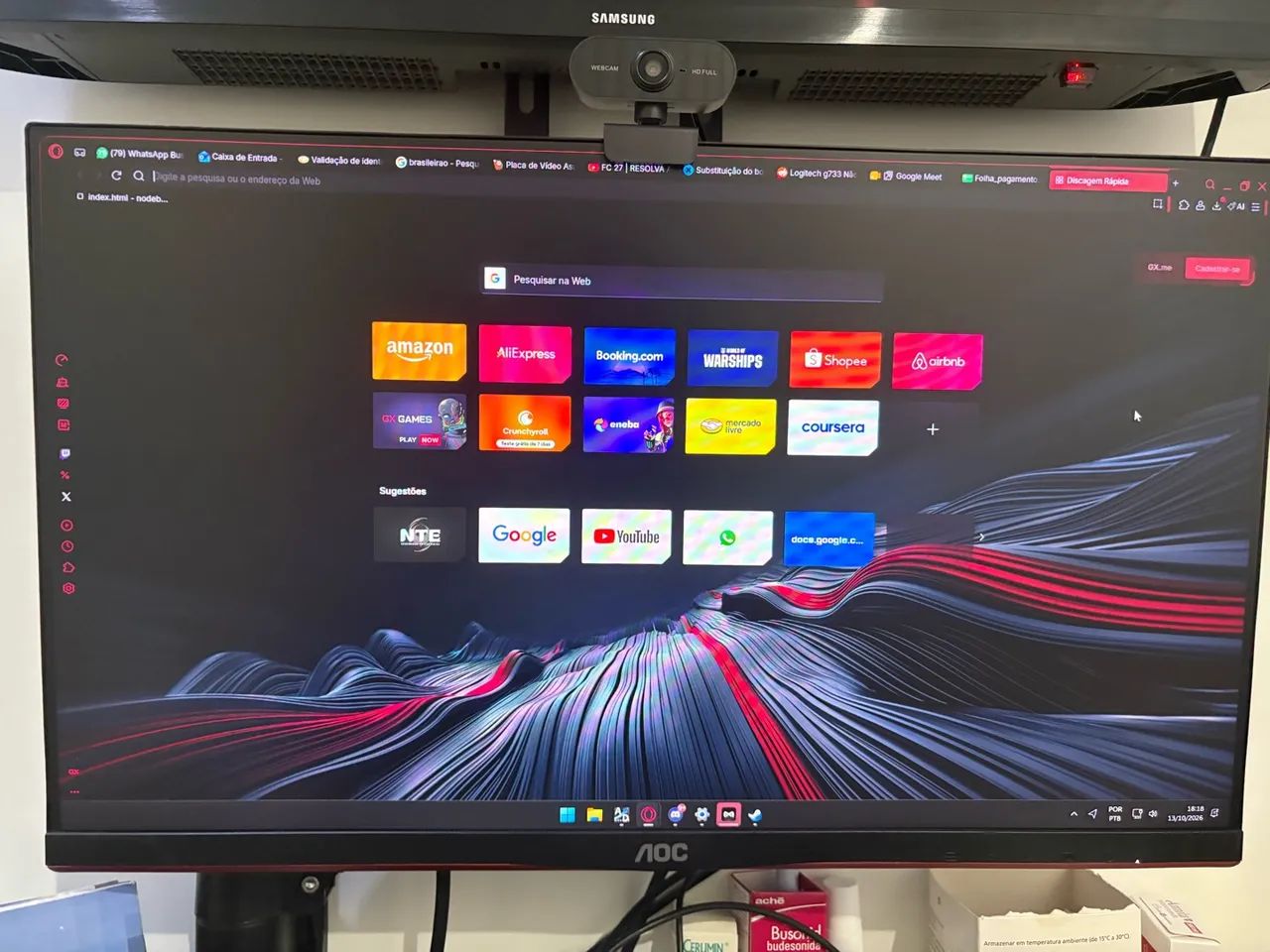MONITOR AOC HERO 24 POLEGADAS