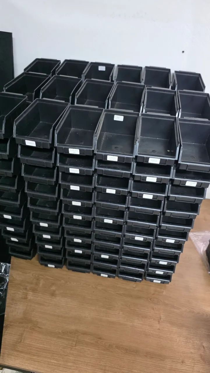 180 Caixas Bin organizadora plástica número 3 - Foto 2