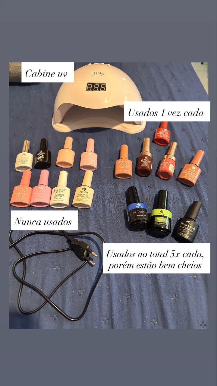 Kit unha de gel completo 