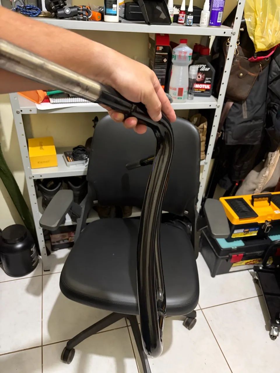 Guidão Moto Ape Hanger Curve Harley Davidson - Foto 3