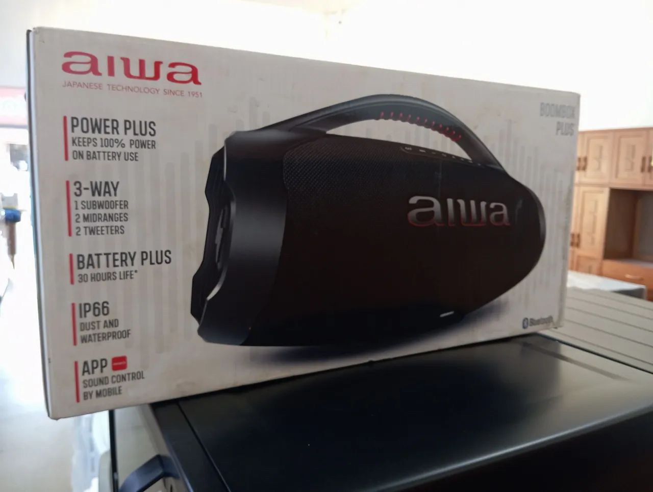 Caixa de som bombox Aiwa nova