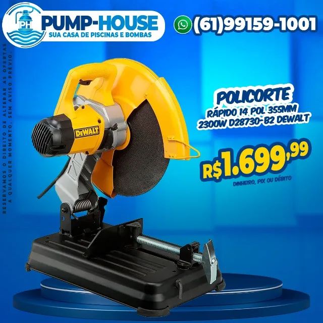 DEWALT D28730-B2 14" (355 mm) High-Speed Cut-Off Saw, 2300 W