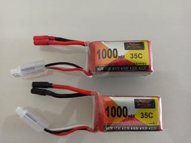 2x Bateria Lipo 2s 7,4v 1000 mah 35C