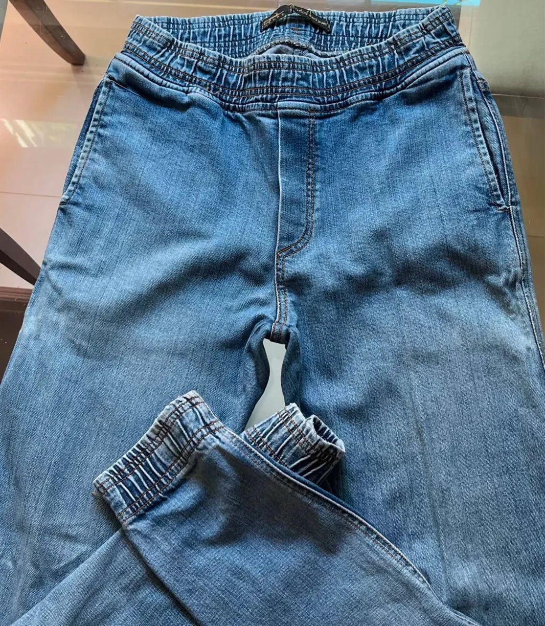 Calça Jeans Jogger