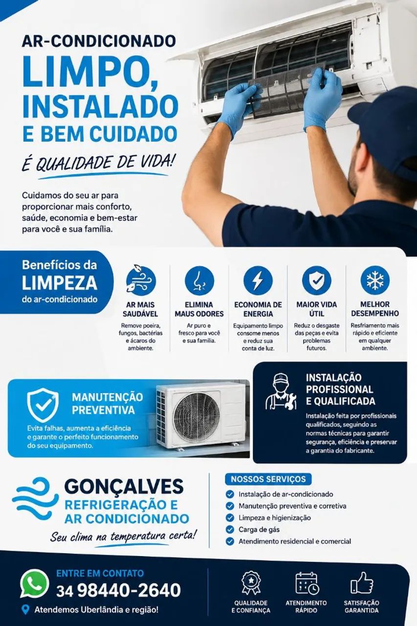 Instalação de ar condicionado 