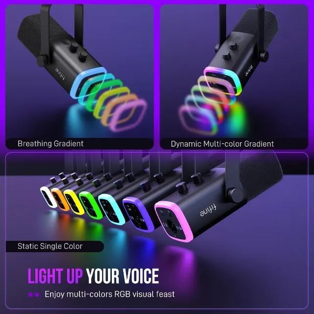 Microfone Fifine Usb/xlr Am8 - Foto 2