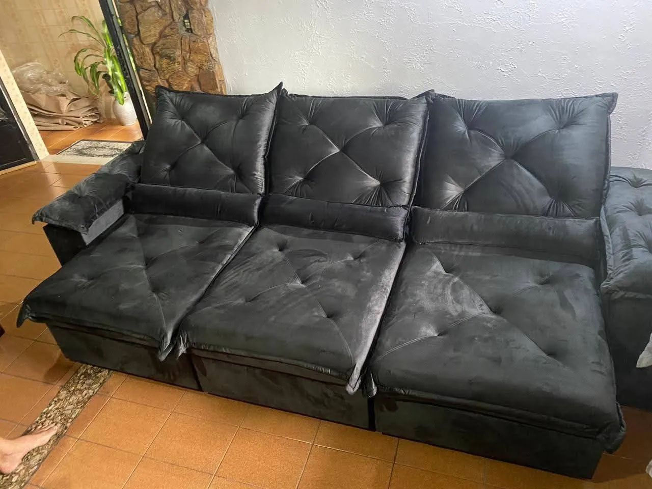 Sofá retrátil e reclinavel 2 metros 70 - Foto 4