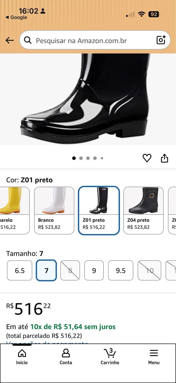 Botas de chuva / galocha surpassao  - Foto 4