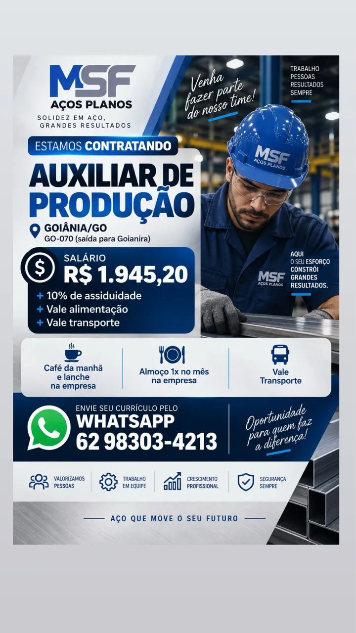 Auxiliar de produção 