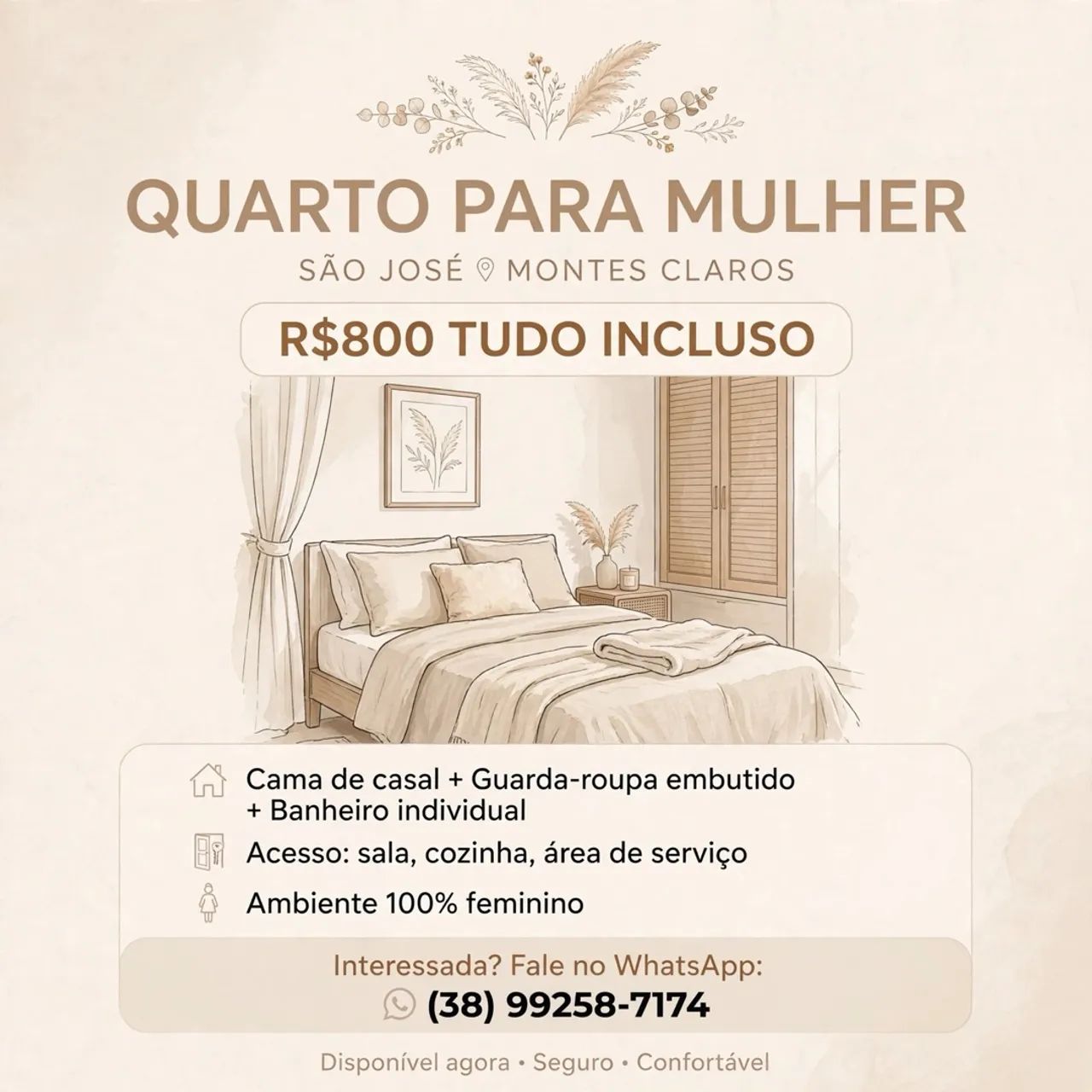 Aluga-se quarto
