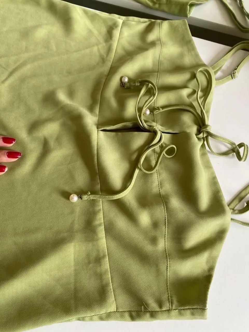 Blusinha verde amarração  - Foto 2