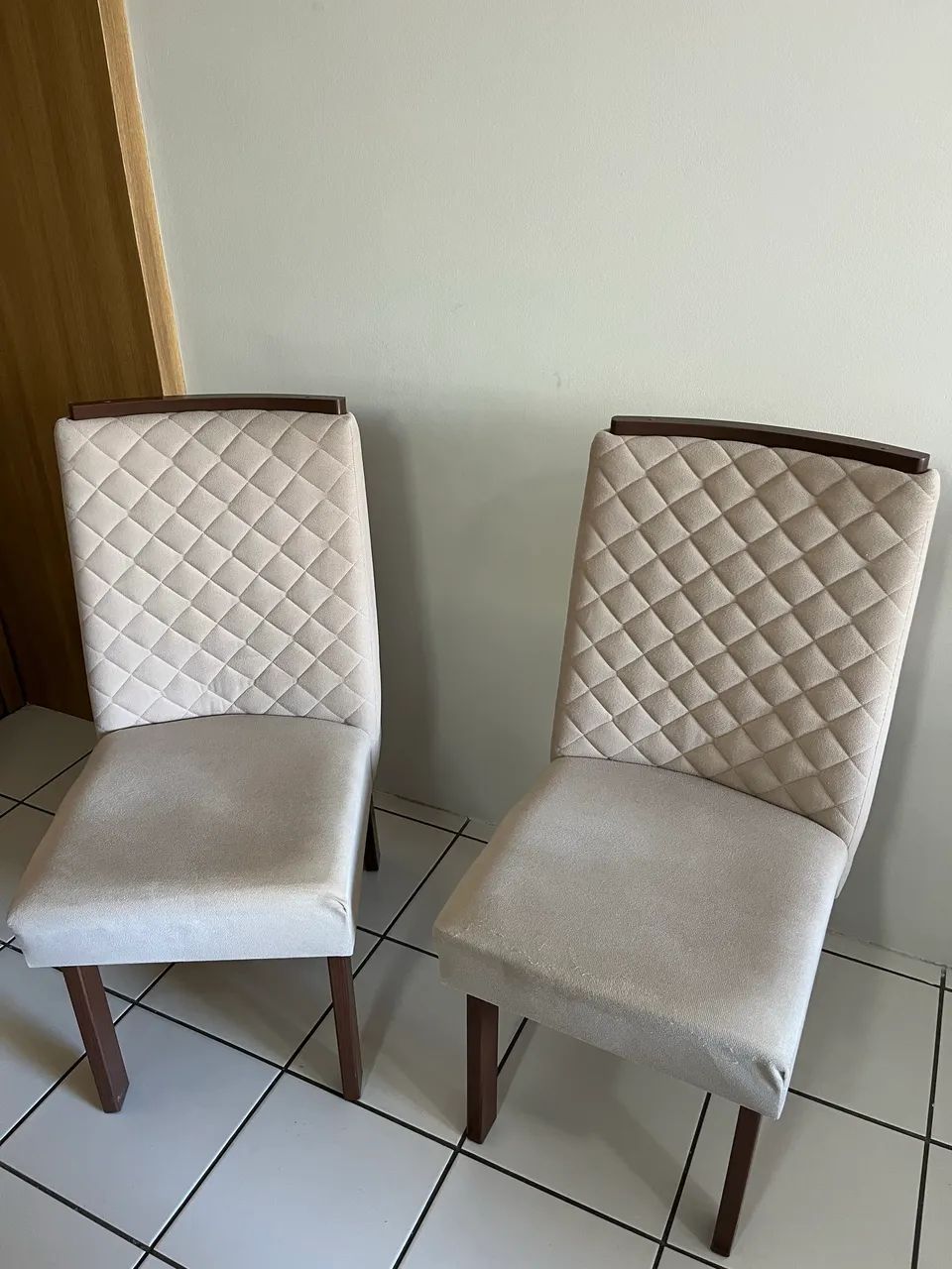 Conjunto de 6 Cadeiras de Jantar Estofadas