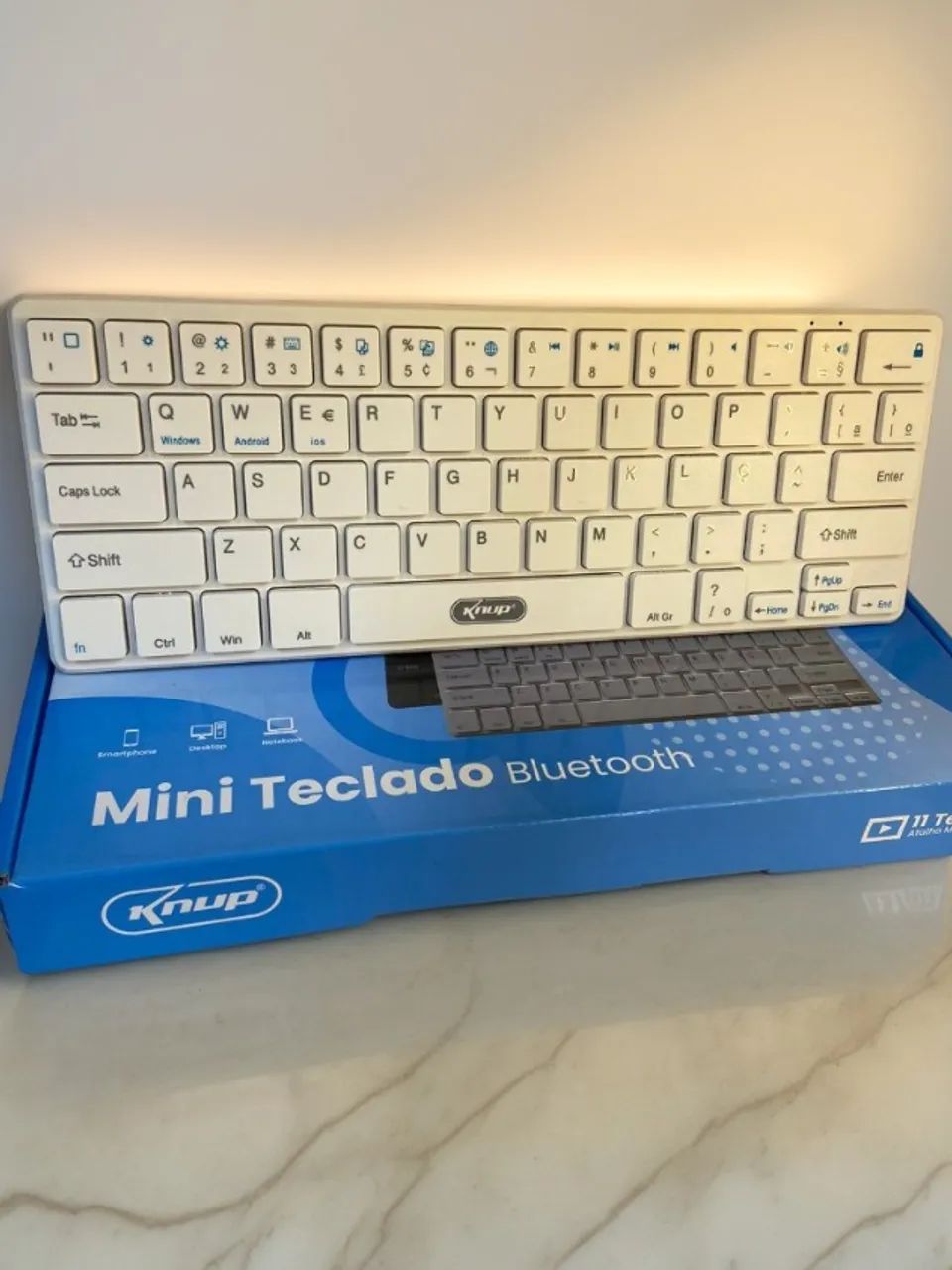 Mini teclado knup bluetooth Branco qn20