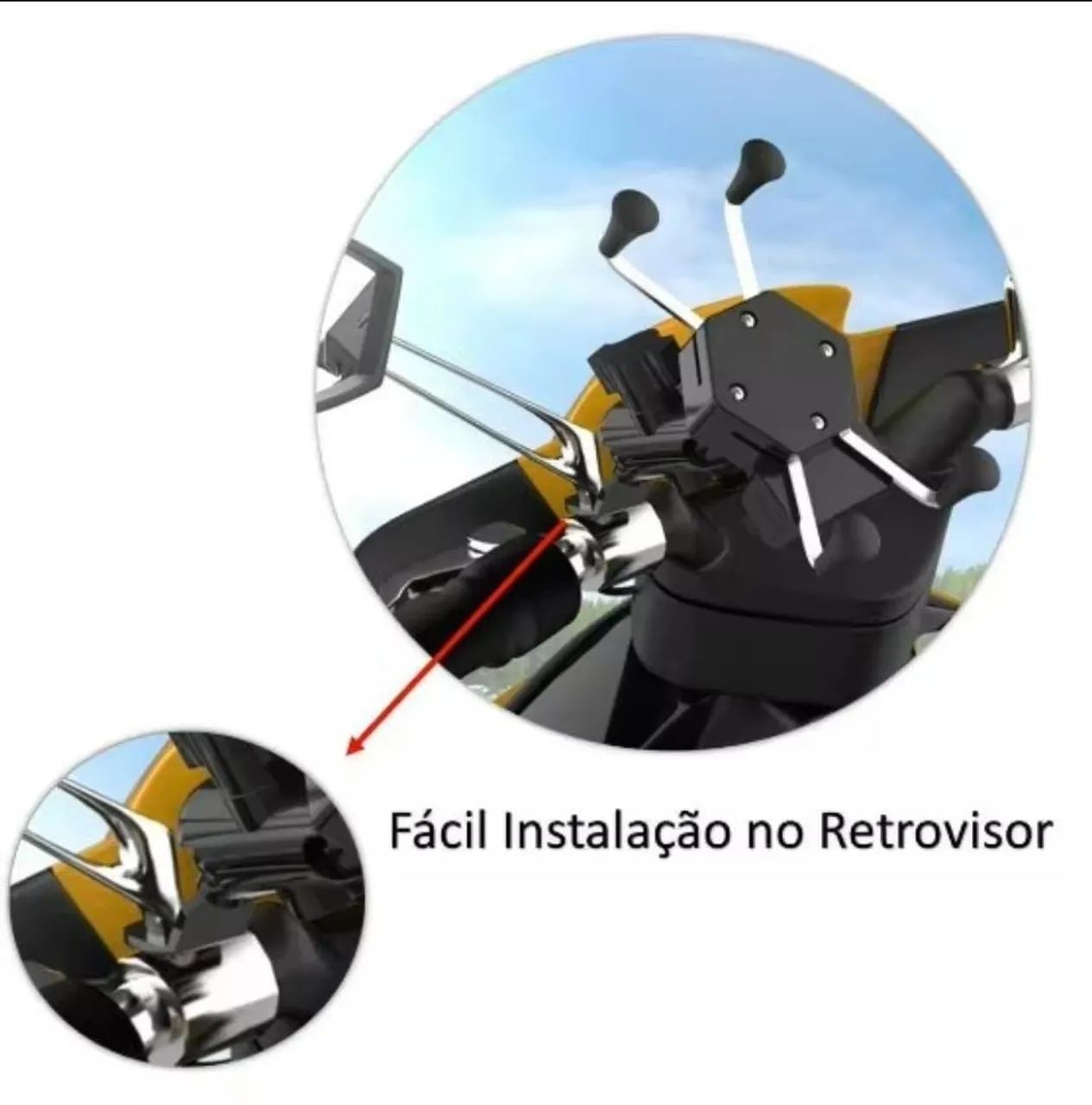 Suporte de celular pra moto aranha  - Foto 3