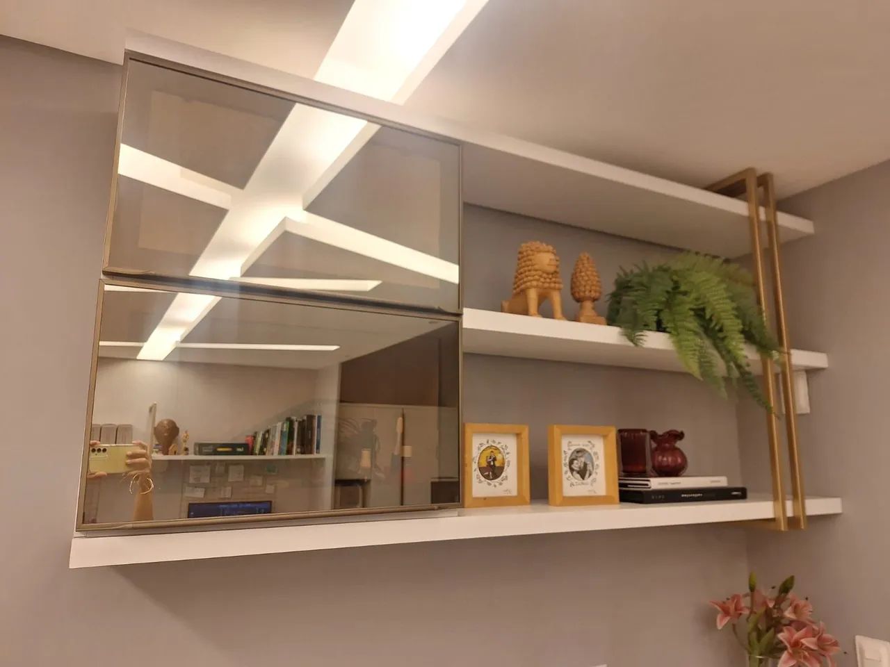 Armário superior com vidro reflecta