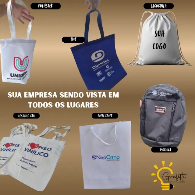 Sacola para brinde!! Personalizada com sua logo