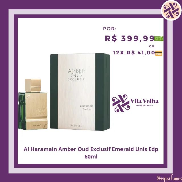 Al Haramain Amber Oud Exclusif Emerald Unis Edp 60ml