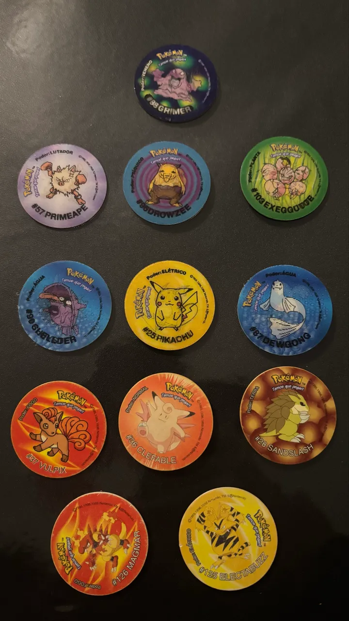 Tazos Originais Pokémon Jo-Ken-Pô Elma Chips 2001 - Hobbies e