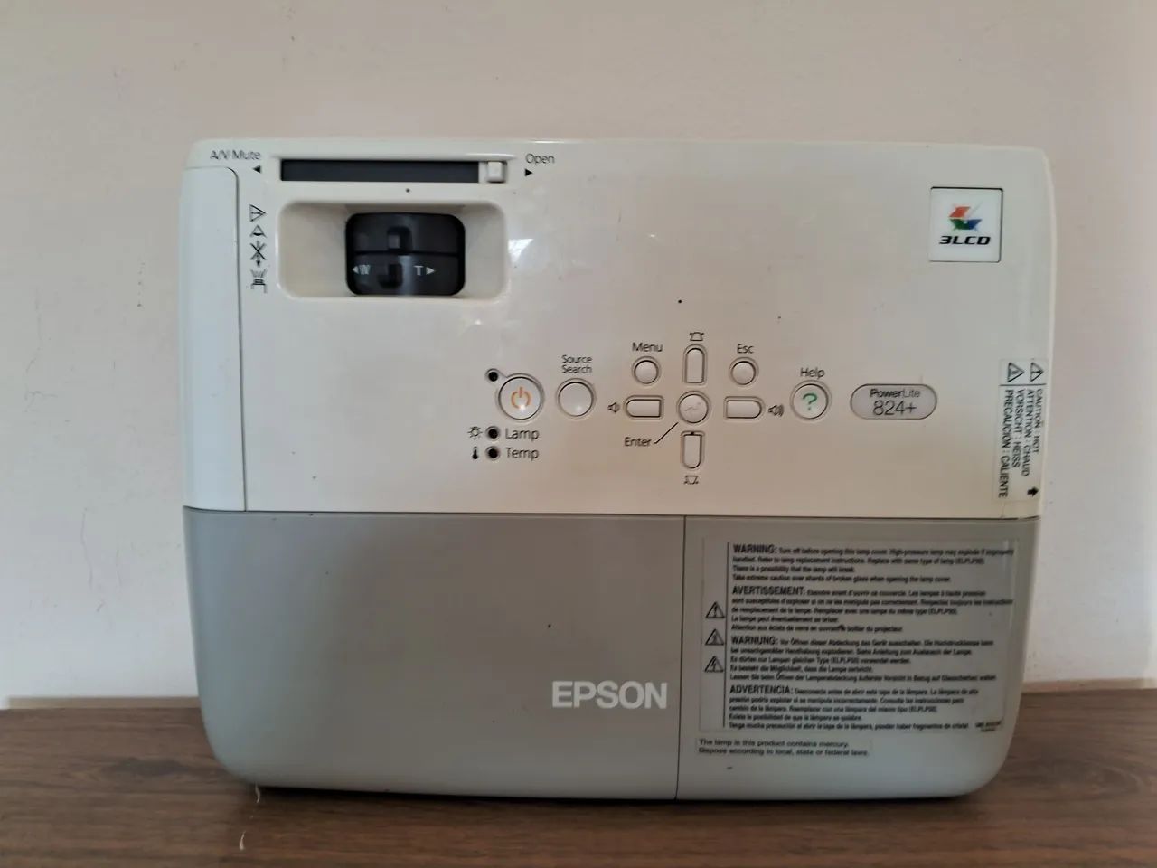 Projetor  Epson  824+ - Foto 3