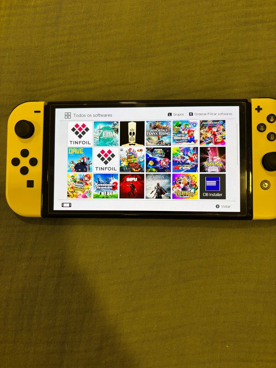 Switch OLED Branco Desbloqueado - Foto 5