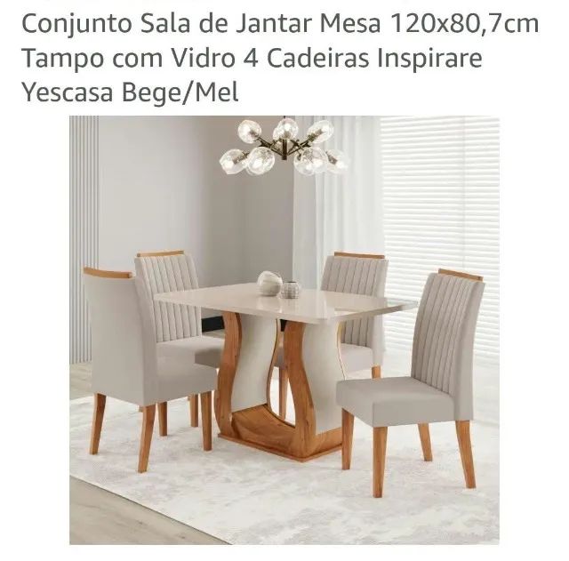CONJUNTO DE MESA DE JANTAR? NOVO, AINDA NA CAIXA!