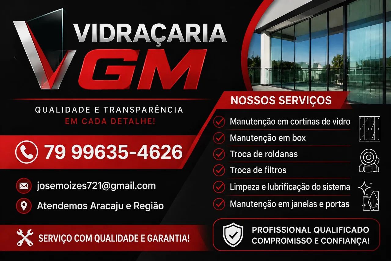 Manutenção em box e cortinas de vidro