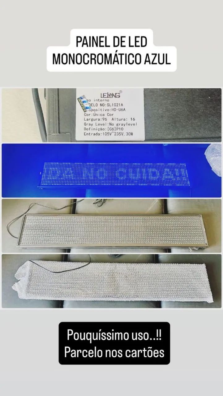 PAINEL LED LUATEK - Parcelo em 3x