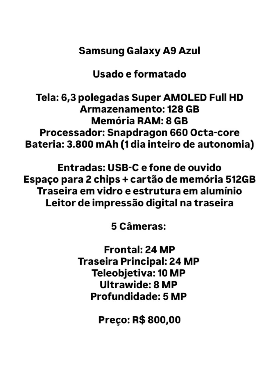 Samsung Galaxy A9 - Foto 2