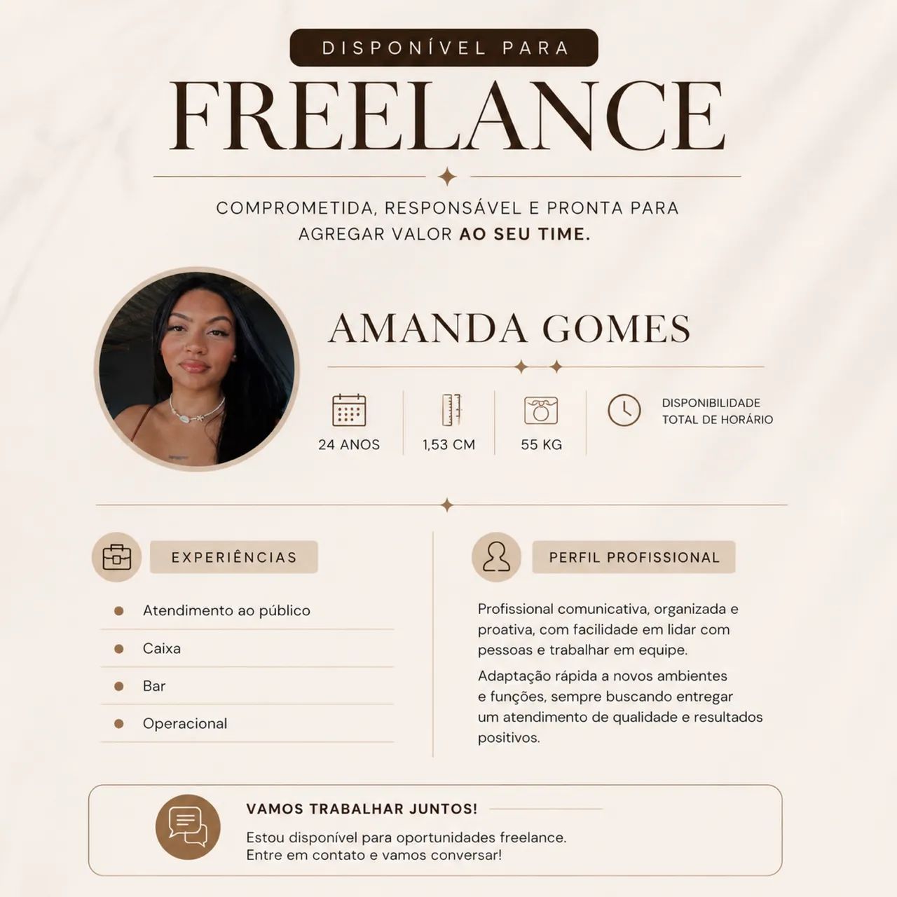 Disponível Para Freelance