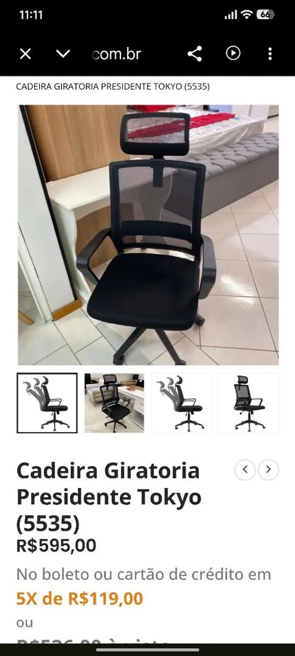 Cadeira de computador diretor - Foto 2
