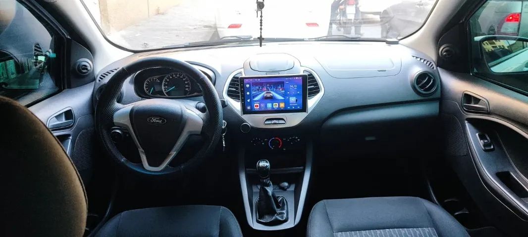 MULTIMÍDIA ANDROID 9 POLEGADAS COM MOUDURA FORD KA - Foto 4