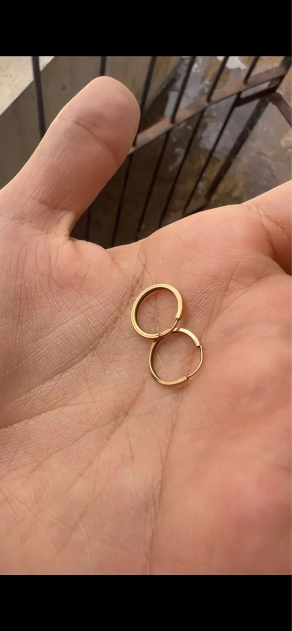 argola ouro 18K - Foto 2