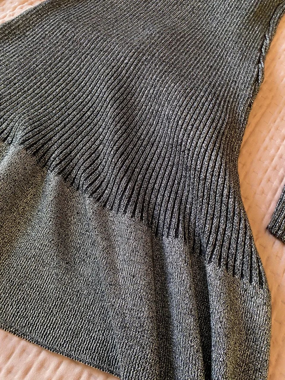 Vestido cinza brilhoso  - Foto 2