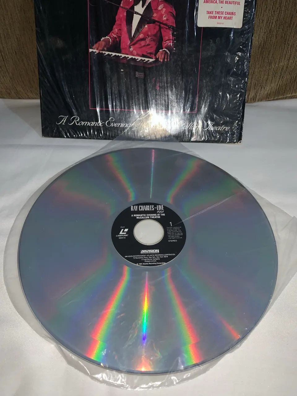 Laserdisc ray charles 1991 LD raro mídia muito bom estado  - Foto 3