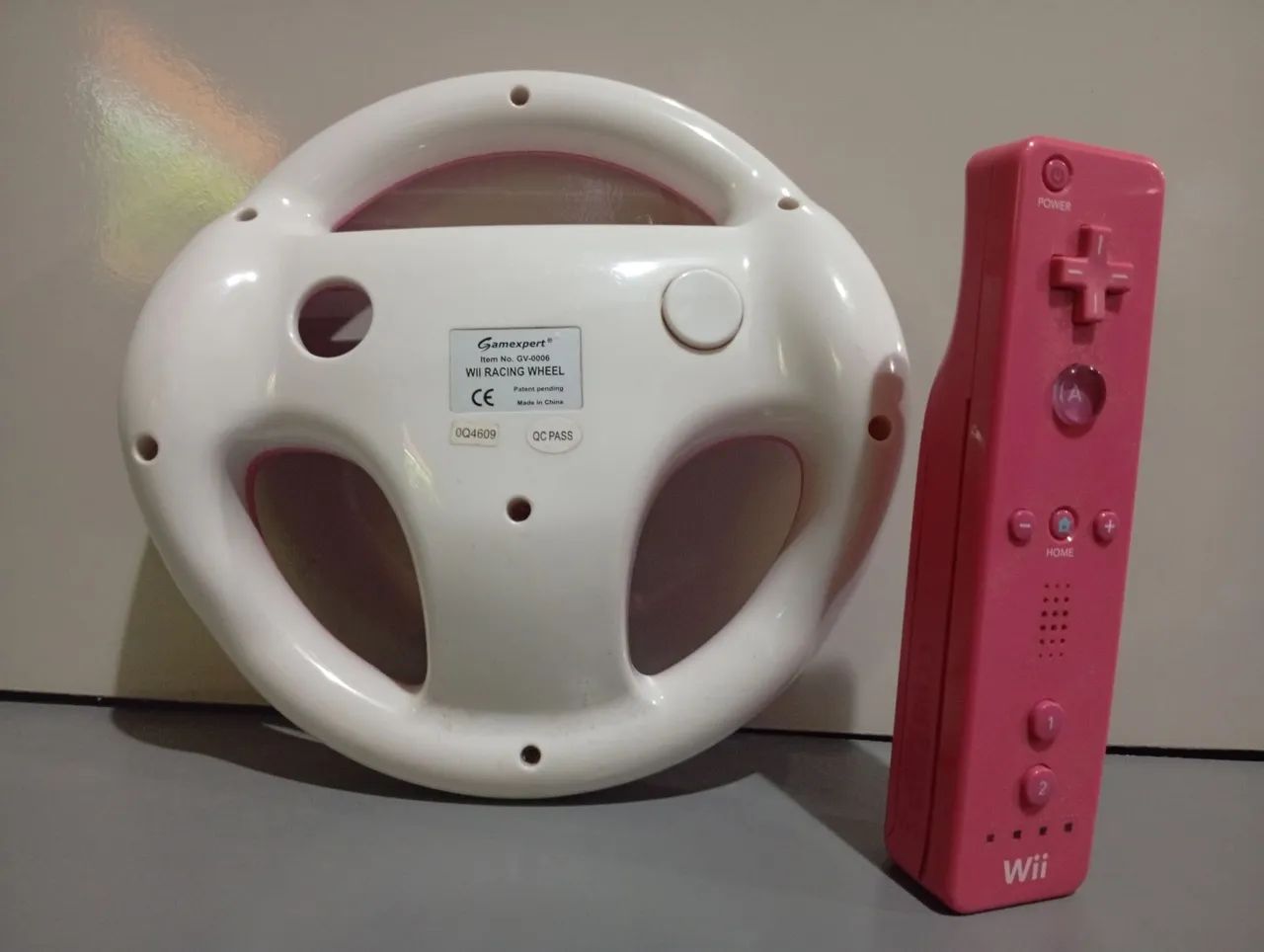 Controle e volante rosa wii - Foto 2