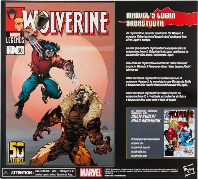 特級VAT69　リーベルマン2本セット(190mlと760ml)　外箱無し Marvel Legends Two-pack Wolverine & Dente De Sabre Original