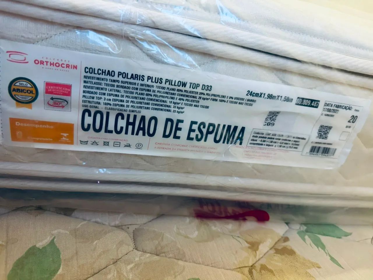 Colchão Queen Orthocrin Polaris Plus Pillow D33  - Foto 3