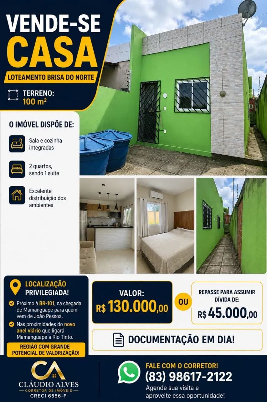 Venda de Casa Pronta pra morar 