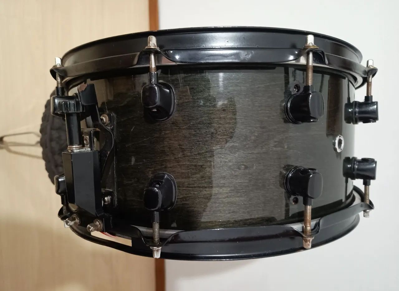 Caixa Mapex MPX 14" X 6,5" Maple - Midnight Black Usada - Foto 4