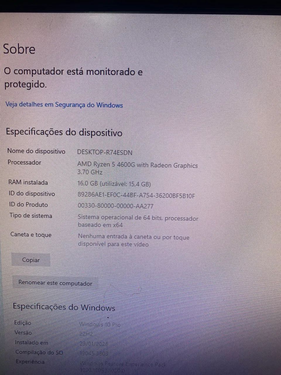 Pc Gamer ryzen 5 4600G  - Foto 2