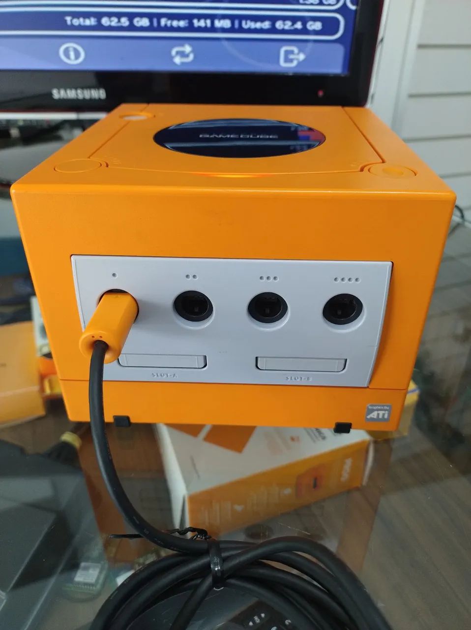 Nintendo Game Cube Laranja com picoboot  - Foto 4