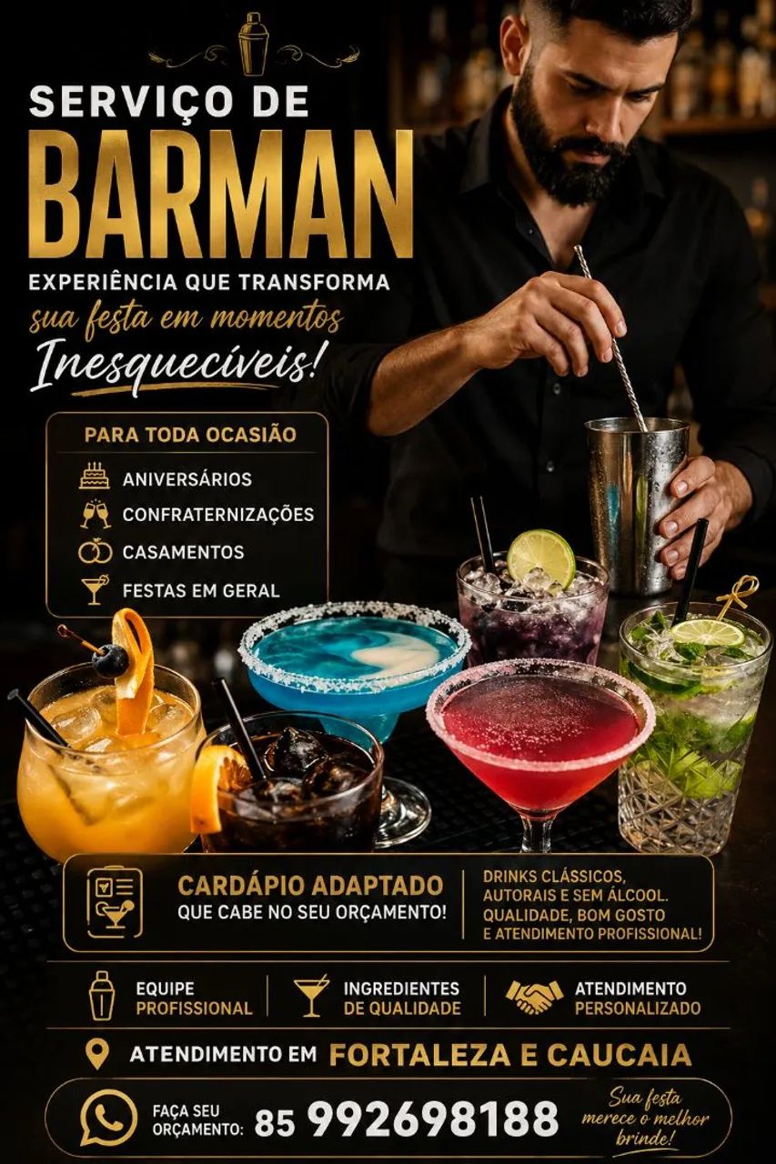 BARMAN PARA FESTAS 