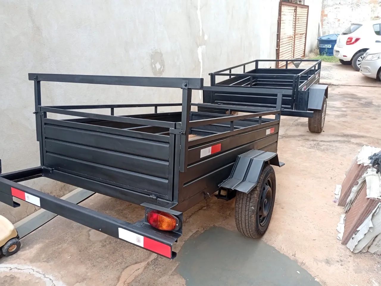 Vendo carretinhas reboque nova - Foto 3