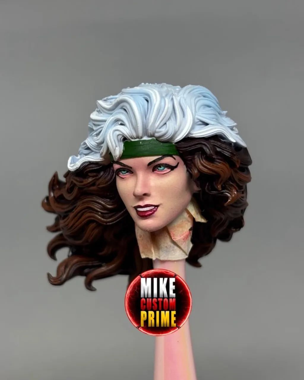 head custom rogue jim lee  padrão marvel legends  - Foto 3