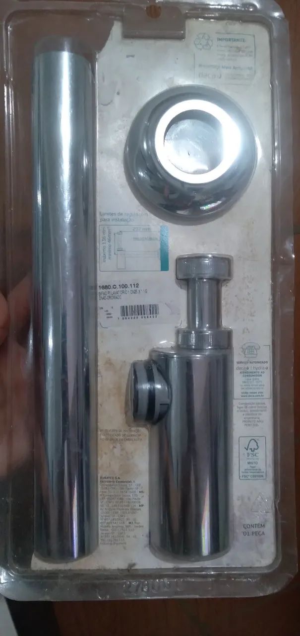 Original stainless steel drain cover.